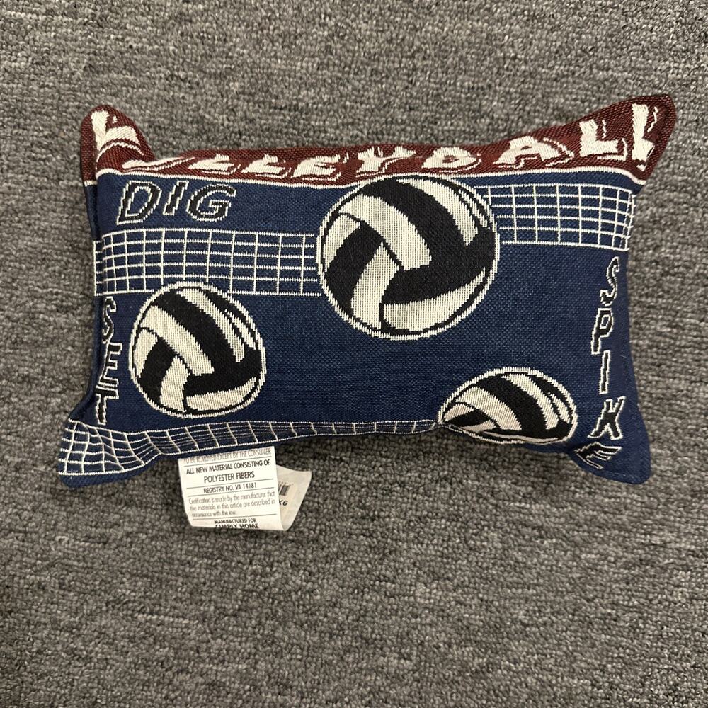 Tapestry Pillow Volleyball Bump Set Spike 9 X 12 Sports